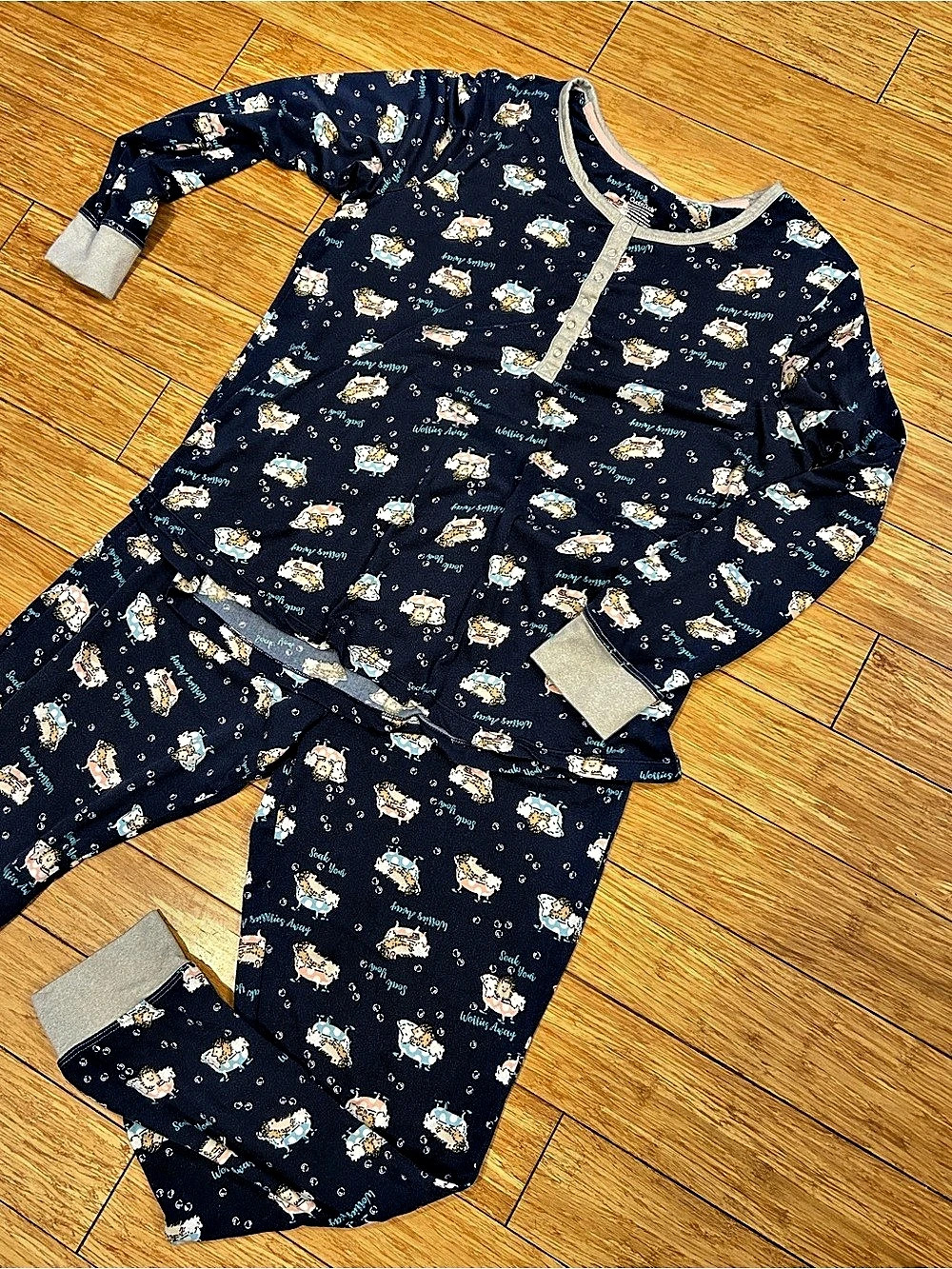 Cuddl Duds Women's Cottagecore Hedgehog Print Pajama Set Size Large